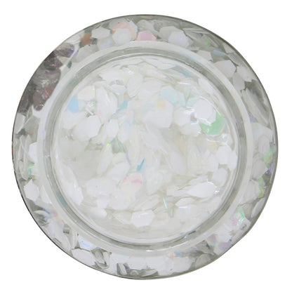 Weißes Glitter-Gel Dose