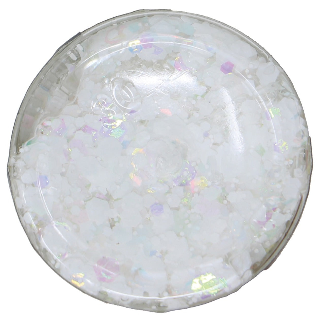 Weißes Glitter-Gel Dose
