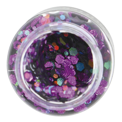 Lila Glitter-Gel-Dose