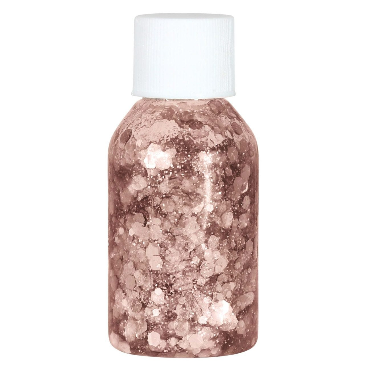 Rosa Glitter-Gel-Dose