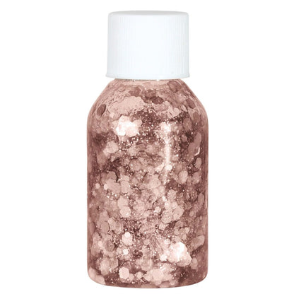 Rosa Glitter-Gel-Dose