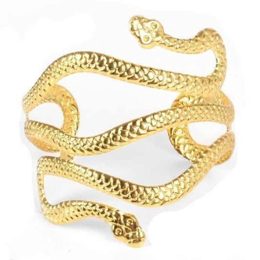 Schlangen-Armband golden