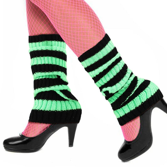 Grün-Schwarze Stulpen