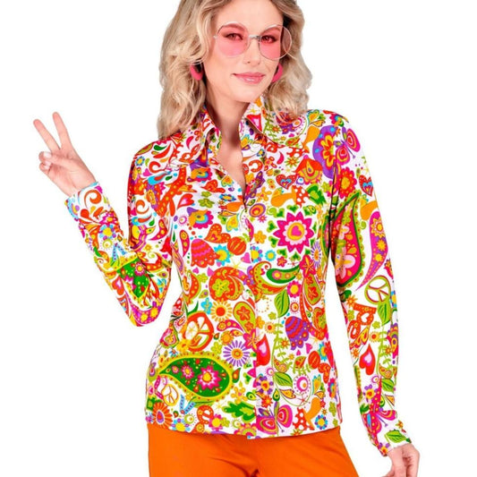 60er Hippie-Bluse für Damen