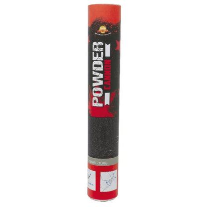 Roter Holi-Farbpulver-Kanone