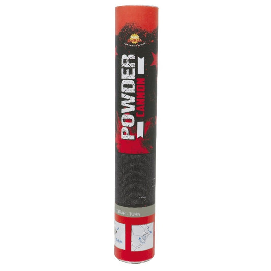 Roter Holi-Farbpulver-Kanone