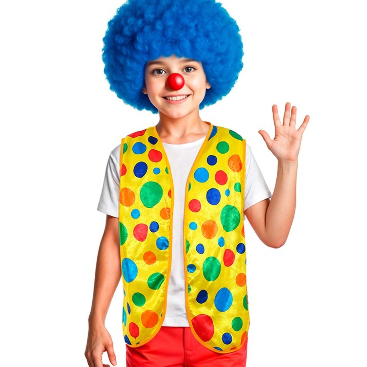 Gepunktete Clown-Weste für Kinder