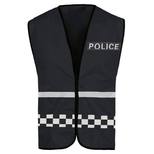 Schwarze Polizei-Weste für Kinder