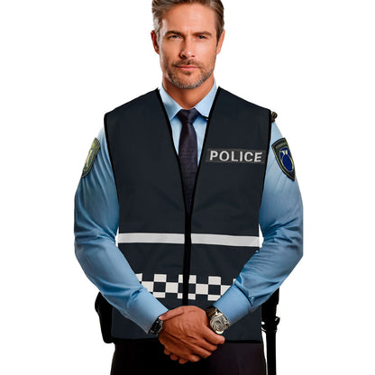 Schwarze Polizei-Weste