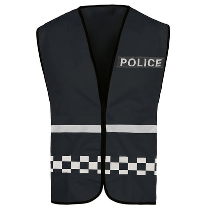 Schwarze Polizei-Weste
