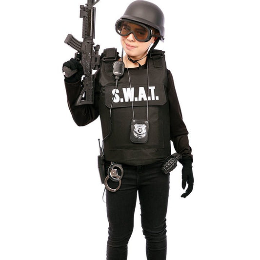 S.W.A.T Weste schwarz für Kinder