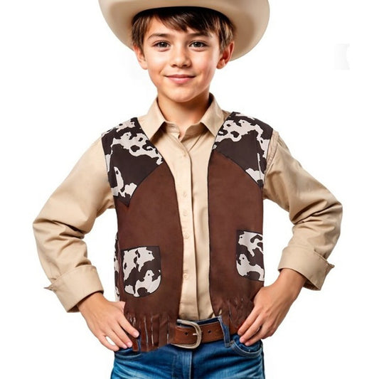 Braunes Cowboy-Weste für Kinder