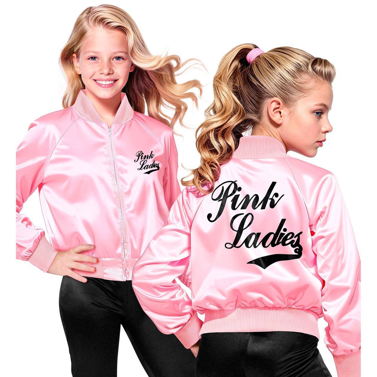 Pink Lady Grease Jacke für Kinder
