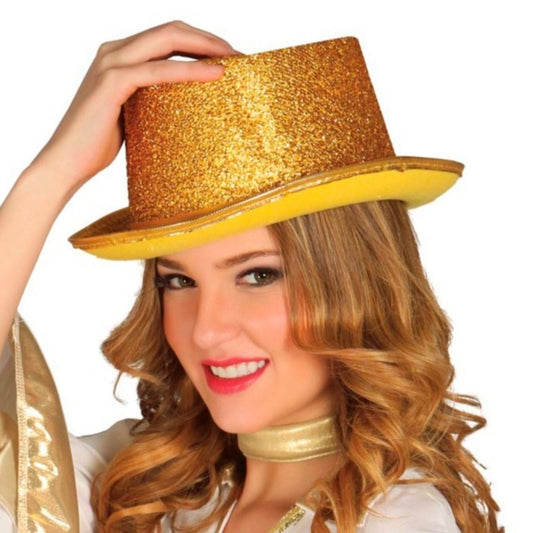 Goldener Glitzer-Deluxe-Zylinder