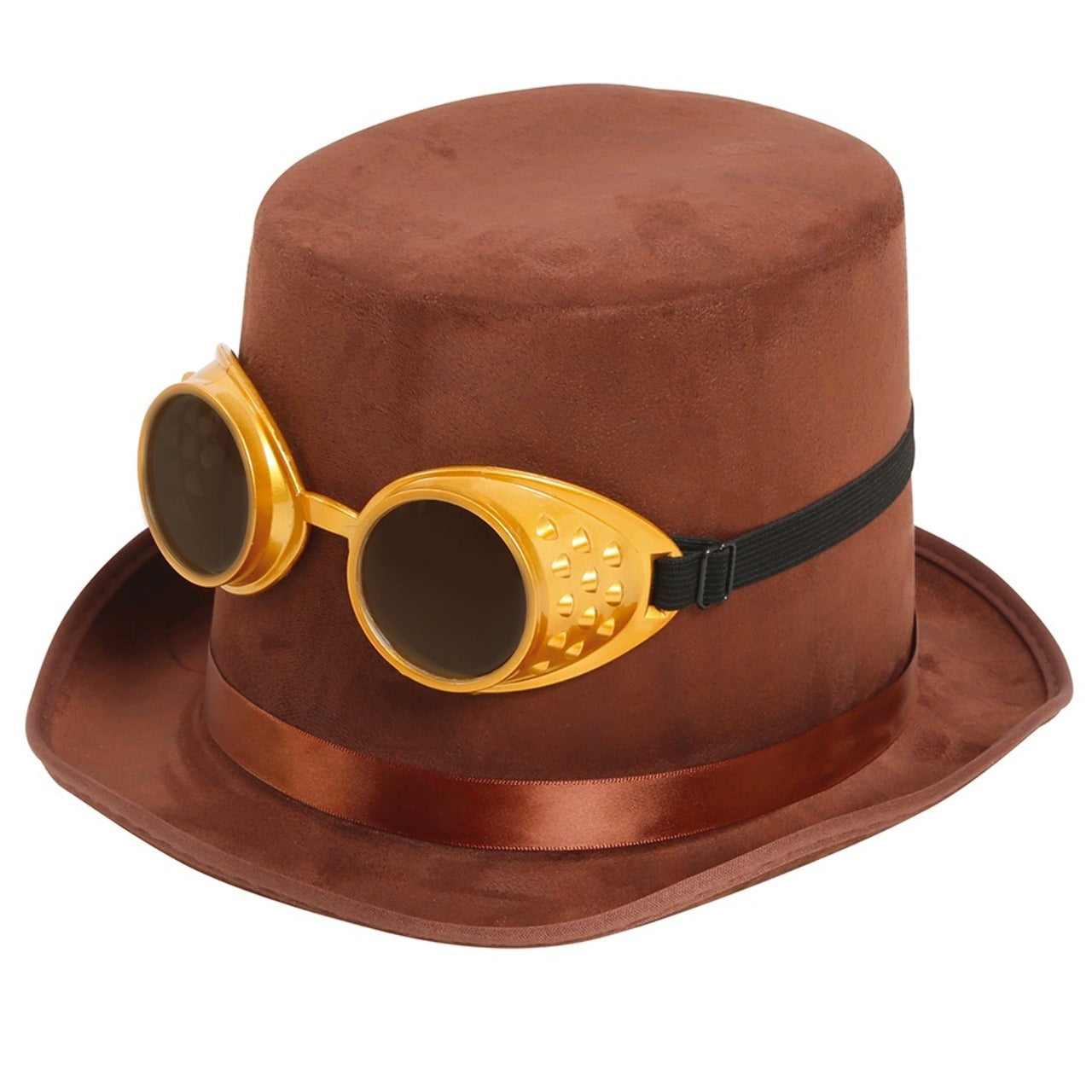 Steampunk-Braune Zylinder mit Brille