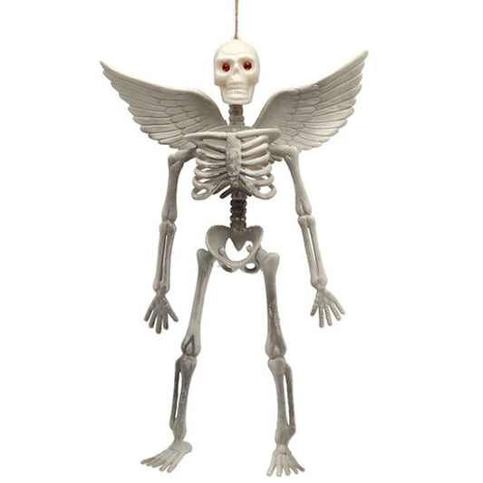 Grauer Flügel-Skelett-Anhänger