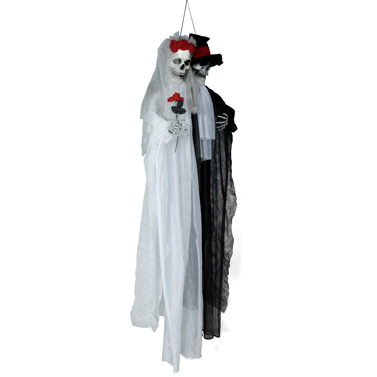 Unheimlicher Skelett-Brautpaar-Anhänger