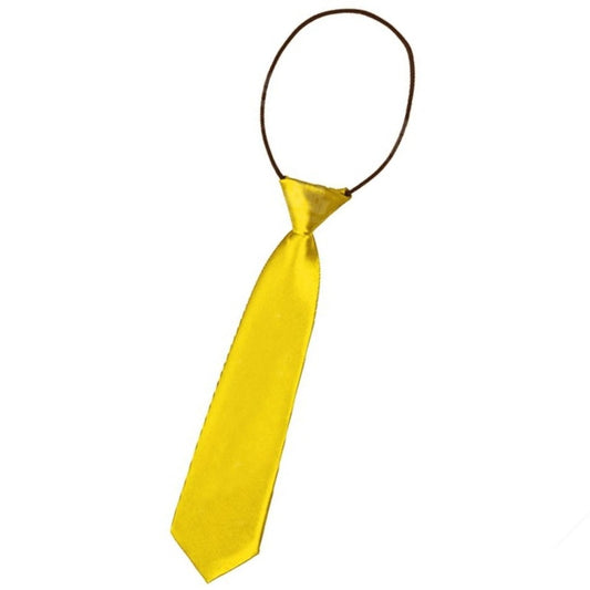 Kurze gelbe Krawatte