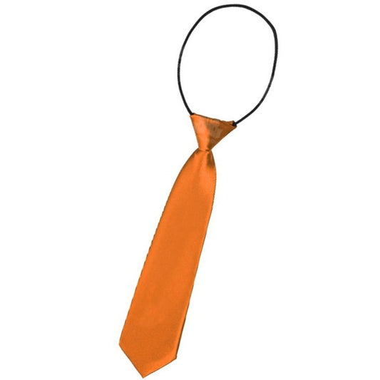 Kurze orangefarbene Krawatte