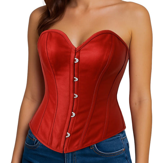 Rotes Herz-Corsage