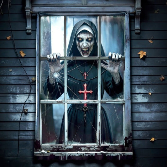 Halloween-Nonnen-Gardine