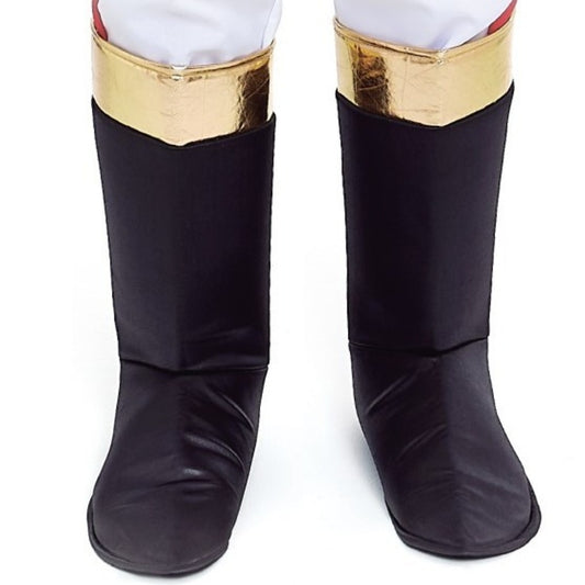 Schwarz-Goldene Stiefelüberzieher