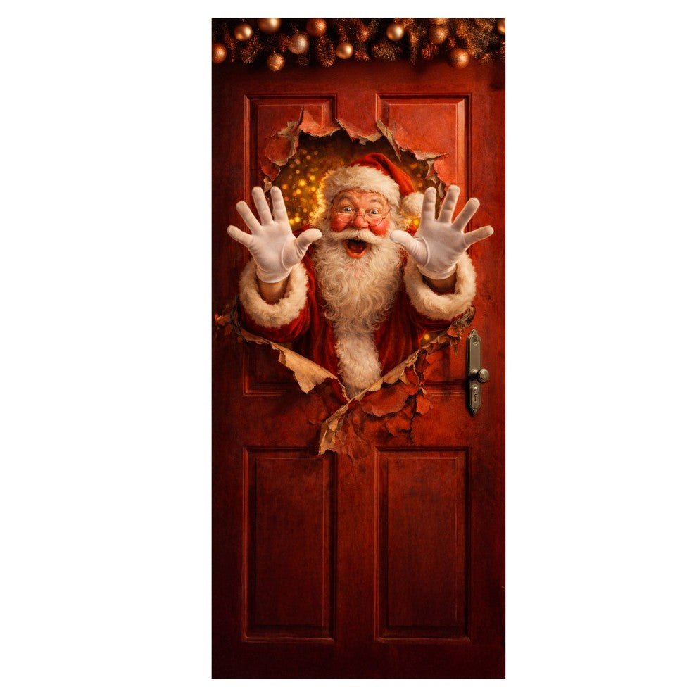 Weihnachtlicher Weihnachtsmann-Türbehang