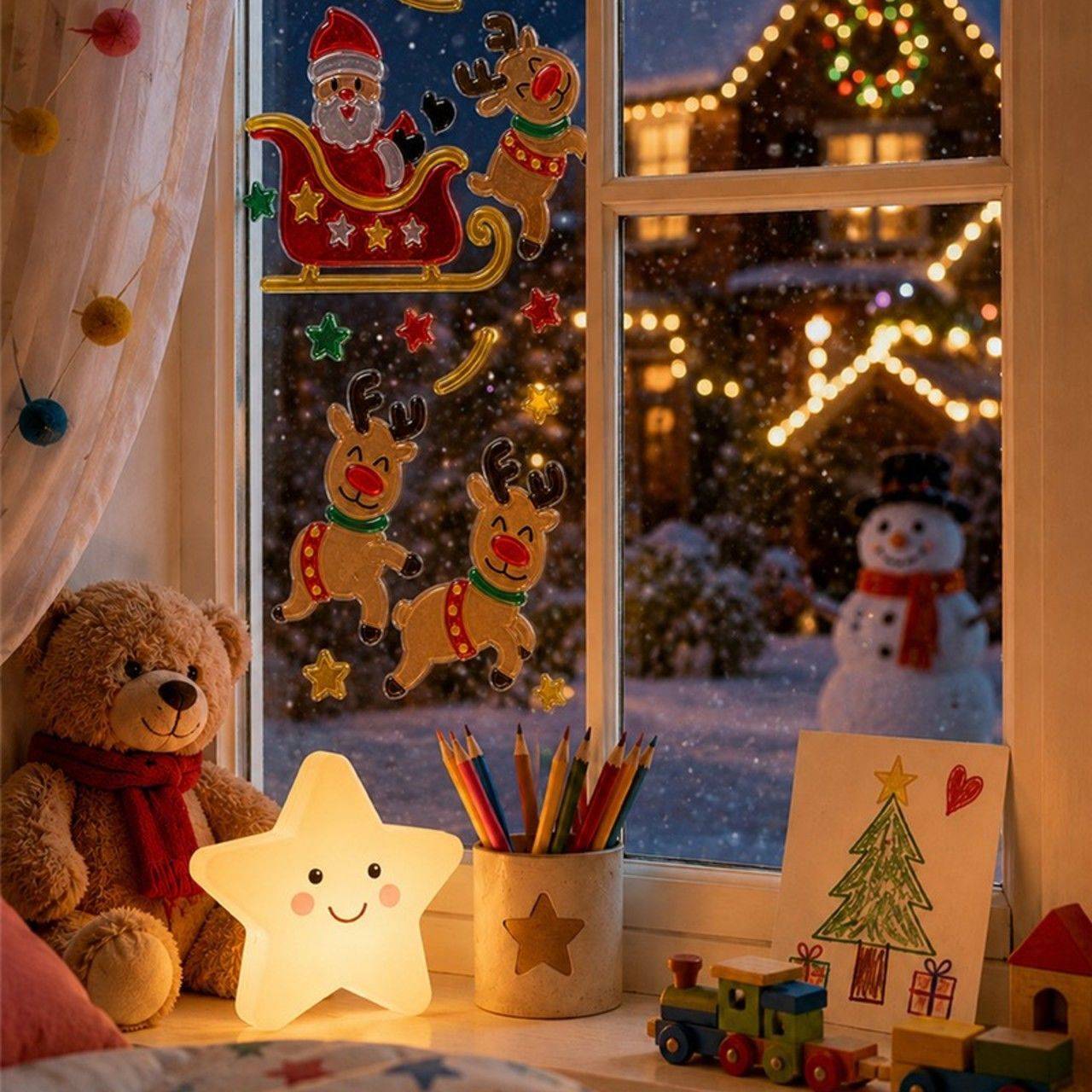Weihnachts-Rentier-Gel-Dekoration
