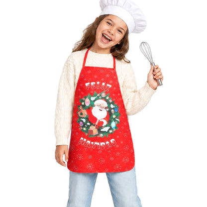 Weihnachts-Schürze Weihnachtsmann für Kinder