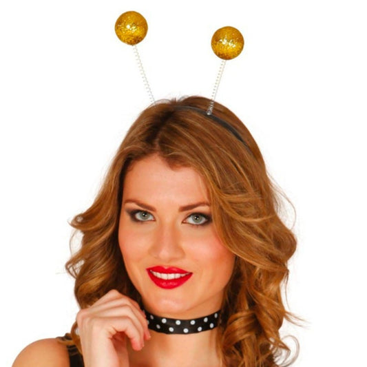 Goldglitzer-Kugel-Diadem