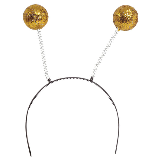 Goldglitzer-Kugel-Diadem