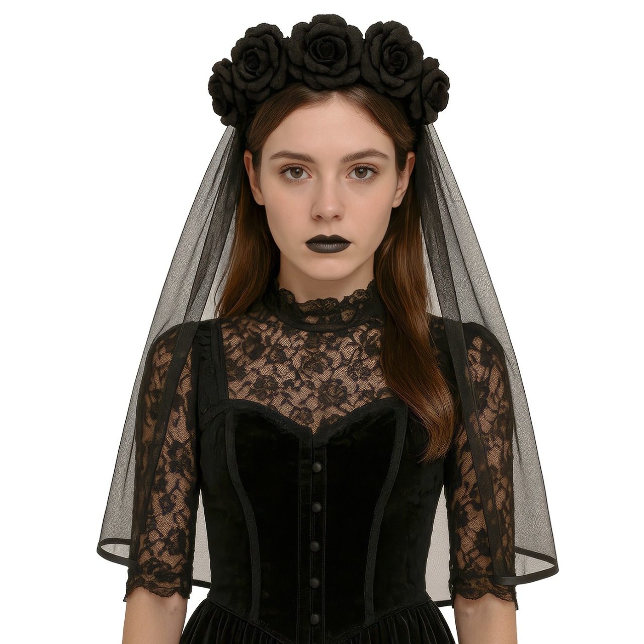 Catrina Witwen-Haarreif mit Schleier