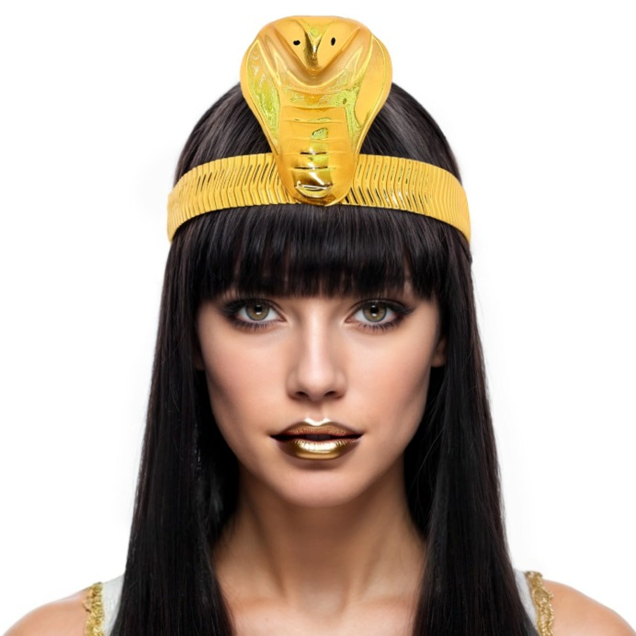 Ägyptischer Haarreif Goldene Schlange