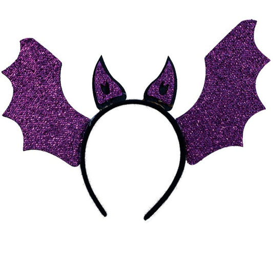 Lila Fledermaus-Stirnband
