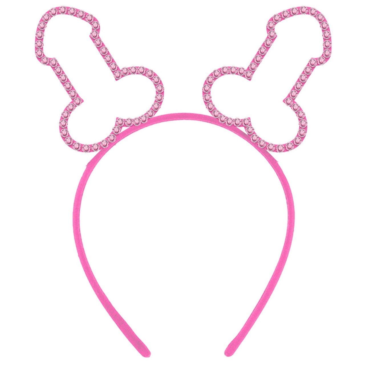 Glitzernde Penis-Haarreif