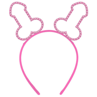 Glitzernde Penis-Haarreif