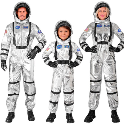 Astronaut-Space Silber Gruppenkostüme