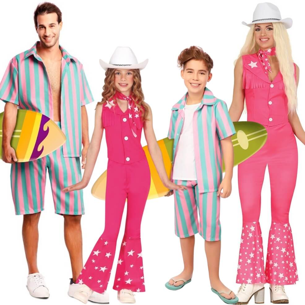 Barbie-und-Ken-Surfer-Gruppenkostüme
