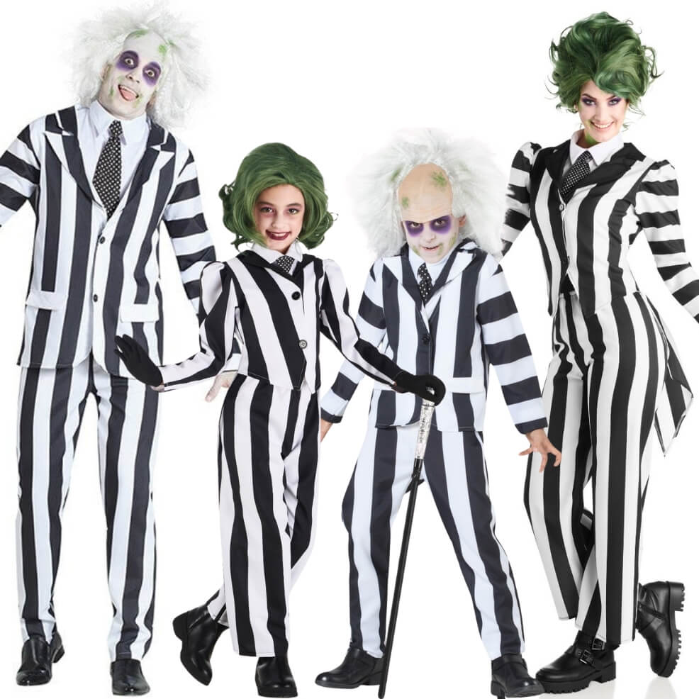 Beetlejuice-Streifen Gruppenkostüme