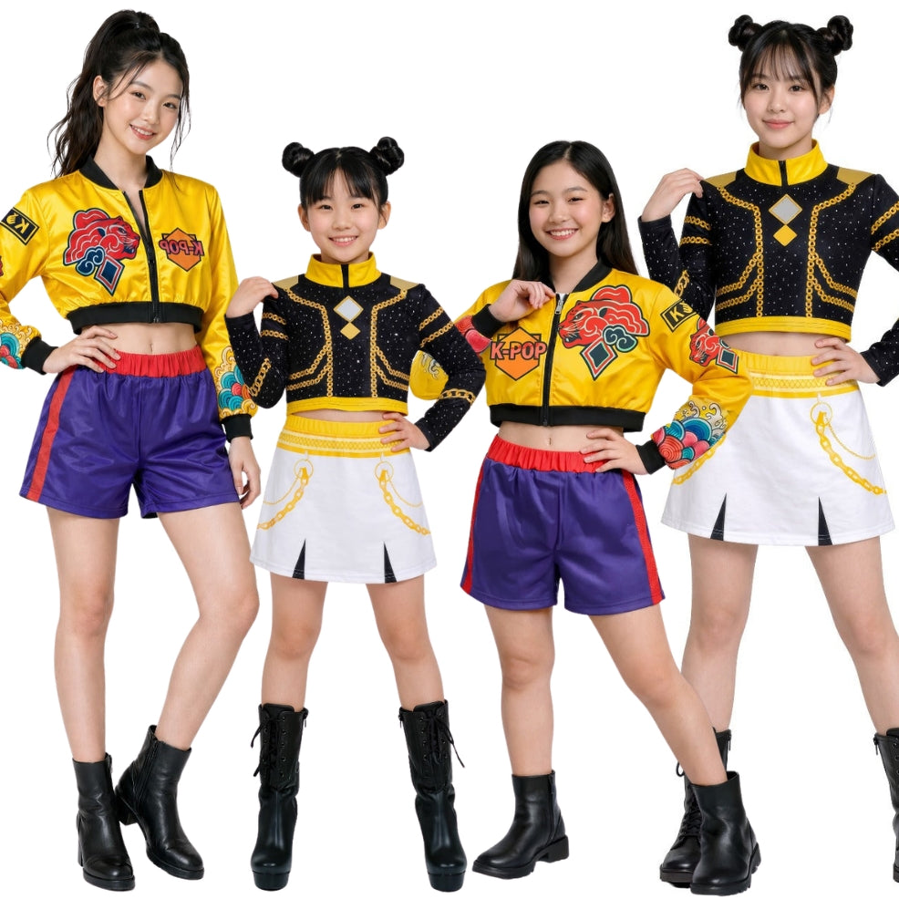 K-Pop-Sänger-Eco-Gruppenkostüme