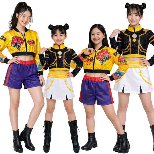 K-Pop-Sänger-Eco-Gruppenkostüme