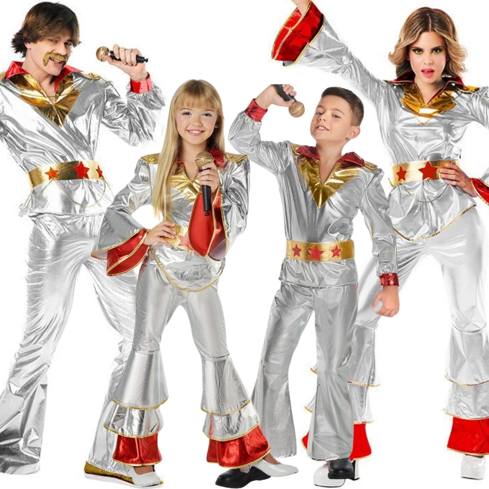 Silber Disco Gruppenkostüme