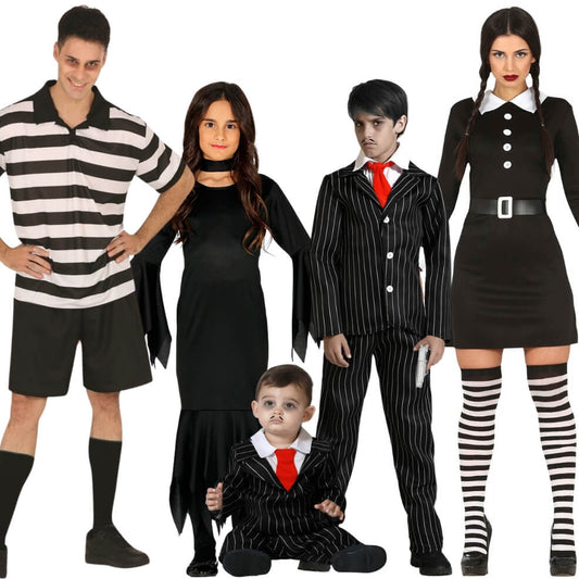 Family Addams Eco Gruppenkostüme