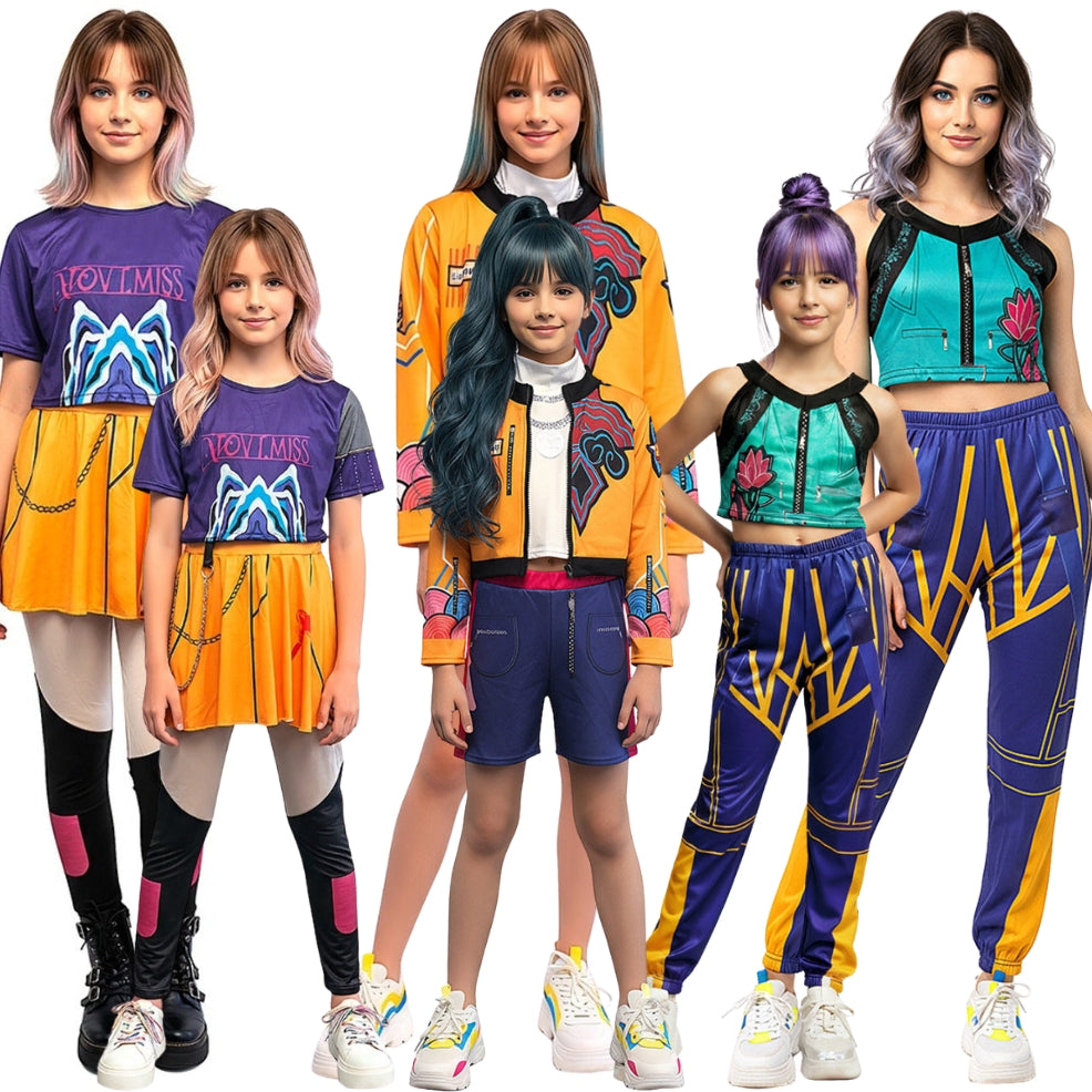 Huntrix K-Pop-Kriegerinnen – Gruppenkostüme