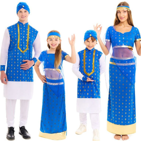 Indische Bollywood-Gruppenkostüme