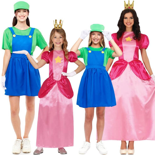 Luigi und Prinzessin Peach Gruppenkostüme