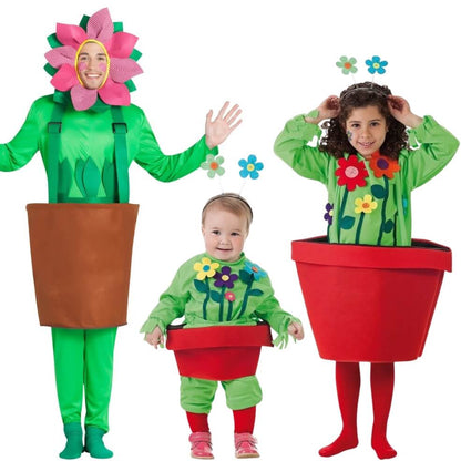 Blumentopf mit Blume Gruppenkostüme 