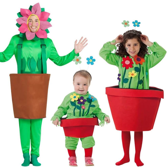 Blumentopf mit Blume Gruppenkostüme 