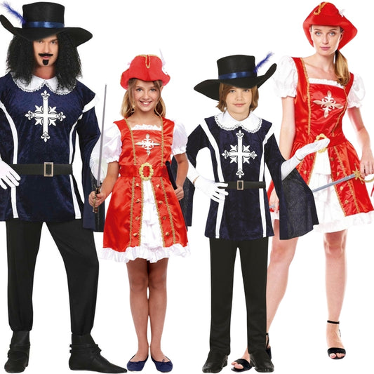 Musketiere-Gruppenkostüme