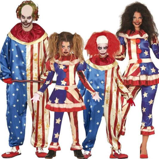 USA-Clown-Gruppenkostüme